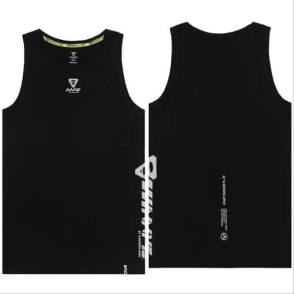 AAPE+ By A Bathing Ape Black Tank Top - Picture 1 of 9